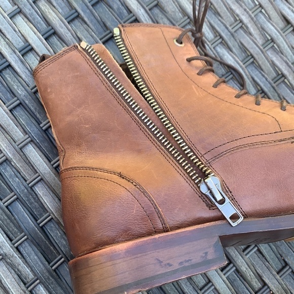 kenneth Cole for Saks Fifth Avenue RED First Class Leather Ankle Boots - Brown - Picture 11 of 12